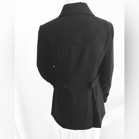 Vértigo Paris Women Classic Duffle Style Toggle Coat Size L Black Dry Clean - Picture 9 of 16